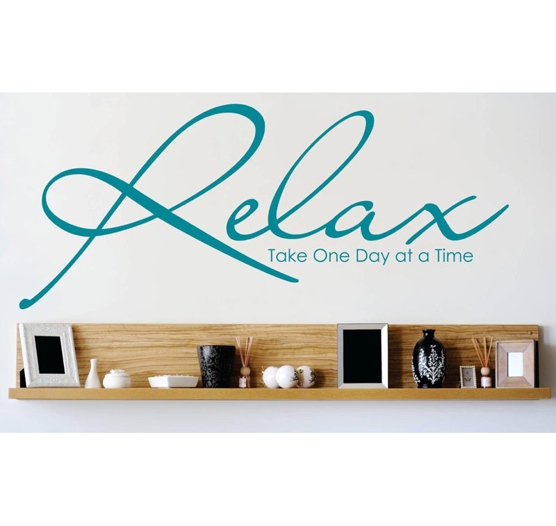 Text & Numbers Wall Decal, 12" H x 30" W x 0.16" D, Black