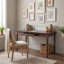 Bureau rustique de style ferme avec tiroir multifonctionnel-667968289