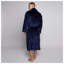 Gender Neutral Mid-Calf Bathrobe with Pockets-2121387630