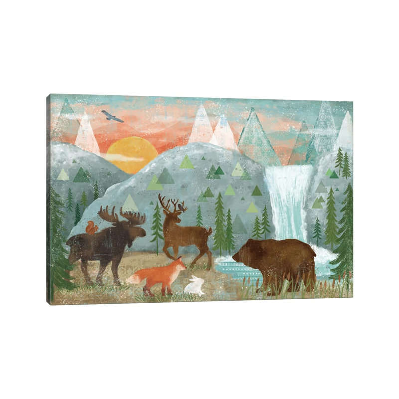 Woodland Forest I by Veronique Charron - Print on Canvas, Wrapped Canvas, 66.04 cm H x 45.72 cm W x 3.175 cm D