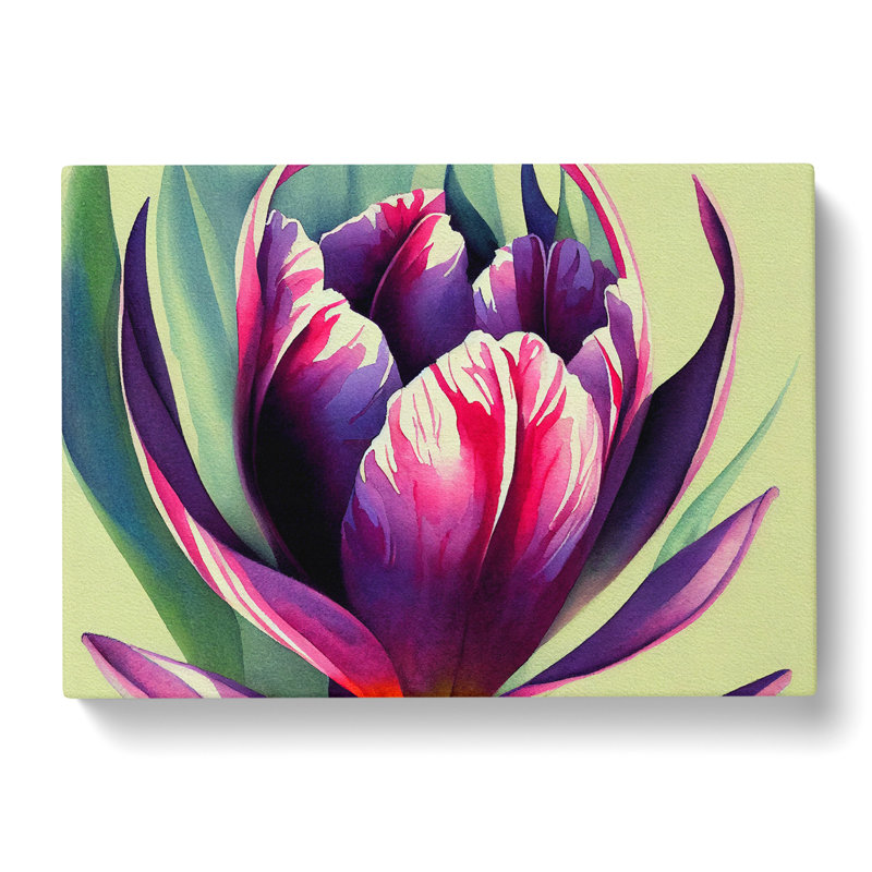 Beguiling Flower - Wrapped Canvas Print, 35cm H x 50cm W x 3cm D