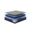 Matelas pour très grand lit avec refroidissement double, ressorts ensachés individuellement, bleu marine, technologie de refroidissement bleu de 72 po de largeur, mousse à mémoire de forme, ressorts, poids de 124 lb-535151110