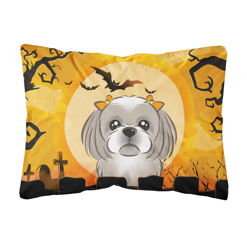 Outdoor Throw Pillow, Grey