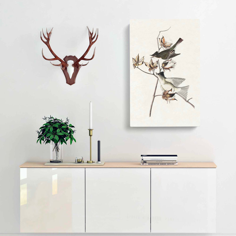 Pewit Flycatcher Birds - Wrapped Canvas Print, 76cm H x 50cm W x 3cm D
