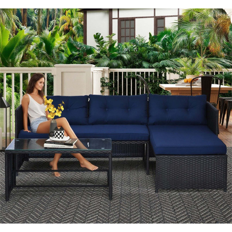 Ensemble de canapé d'extérieur Loveseat