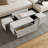 Rectangular Sliding Top Coffee Table with 2 Drawers and 2 Hidden Storage