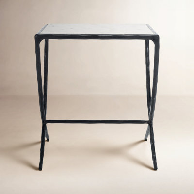 Evelynn Marble Top End Table