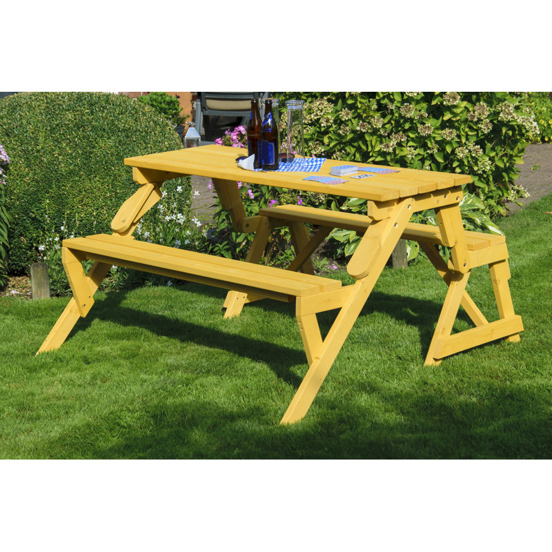 Anduela Picnic Wooden Convertible Bench