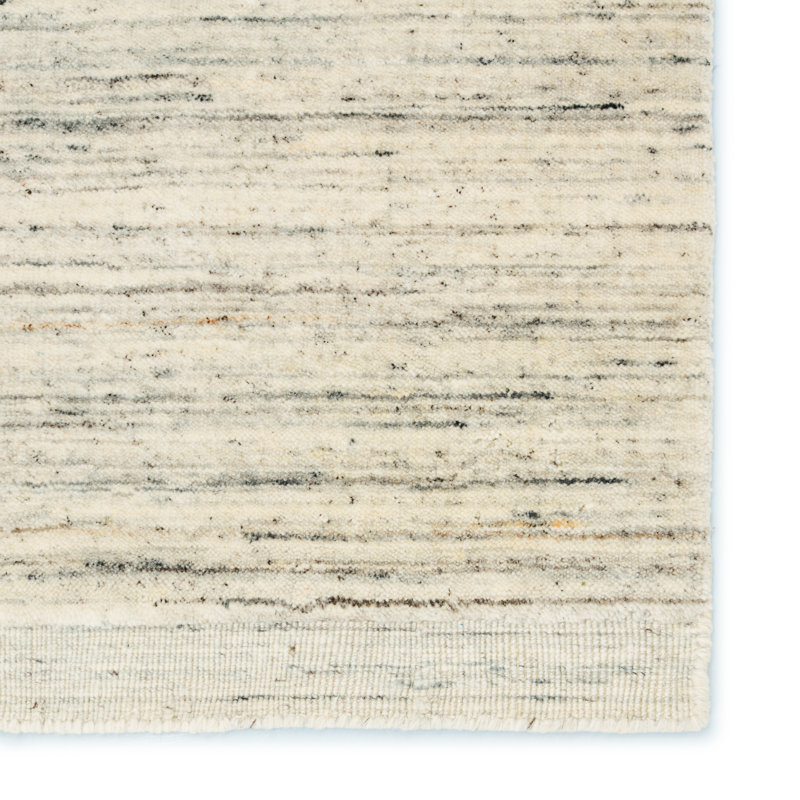 Blackledge Wool Area Rug in Cream, Rectangle 6' x 9'