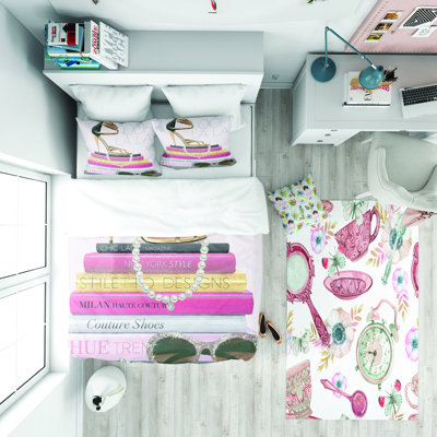 Paris Glamourous Gold Style II - Ensemble de housse de couette tendance - Microfibre de polyester