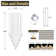 D48''x H120'' Extra Large Square 6 Tiers Chandeliers For High Ceilings Gold Ceiling Light