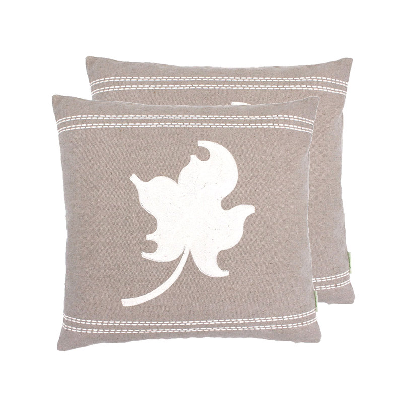 Housse de coussin en lin , Plumes