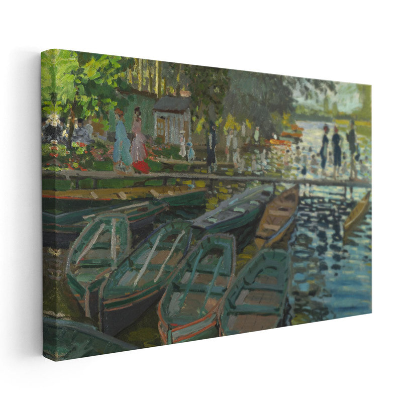«Bathers at La Grenouillère», reproduction d'art sur toile, H 24 po x l 36 po