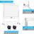 60" x 48" Freestanding Foldable Whiteboard Double Side Mobile Magnetic Dry Erase Board on Wheels