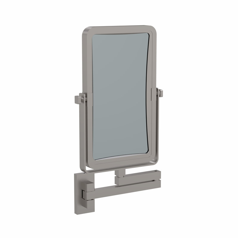 Aluminium Rectangle Mirror, Brushed Nickel