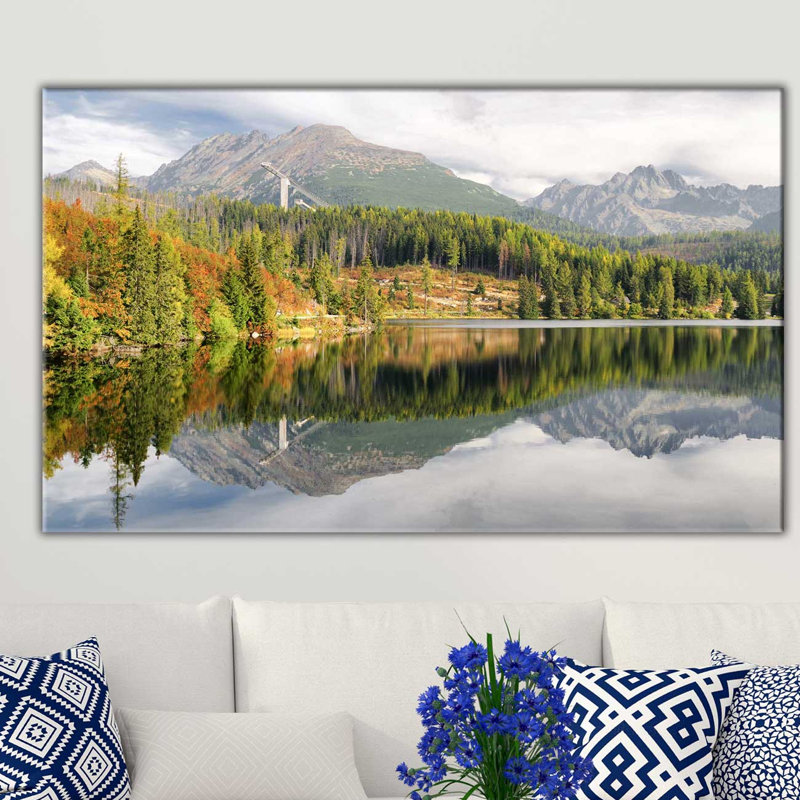 " Mountain Lake ", 18" H x 30" W x 1" D