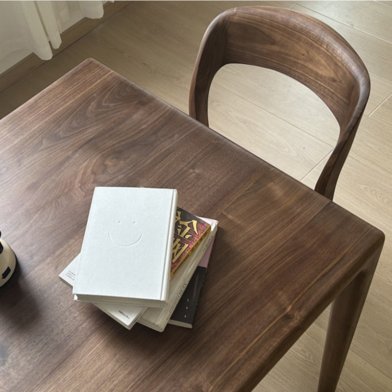 Black Walnut Slab Dining Table, 29.5"H x 63"L x 31.5"W