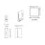 Bloc Vertical 1-Light Flush Mount
