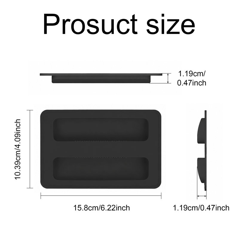 Lot de 2 couvercles de grille-pain en silicone noir, résistants à la chaleur, pour grille-pain 2 tranches, protection anti-poussière, accessoires pour machine à pain et sandwichs.