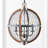 Hildegard 4 - Light Silver/Brown Lantern Pendant