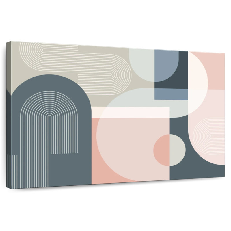 Arches abstraites de style Mid-Century Avery II, H 26 po x l 39 po