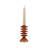 Amber Glass Taper Candle Holder