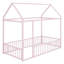 Structure de lit en métal avec clôture-1940915851