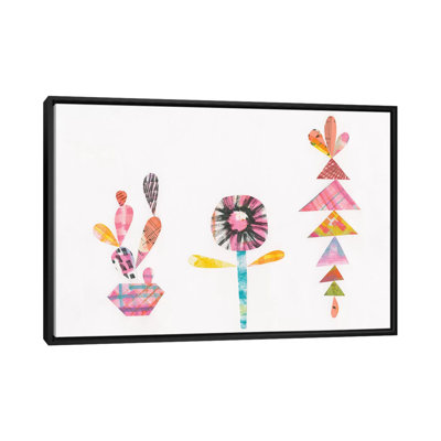 «Collage Cactus IX, impression sur toile tendue