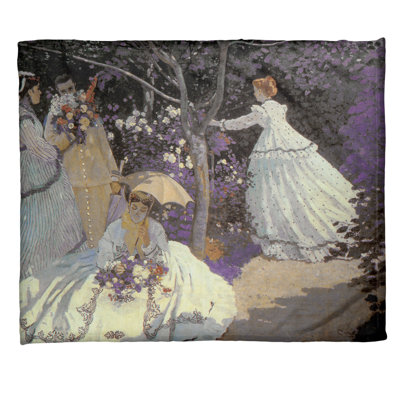 Claude Monet Sewn Throw Blanket