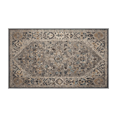 Tapis gris lavable à la machine