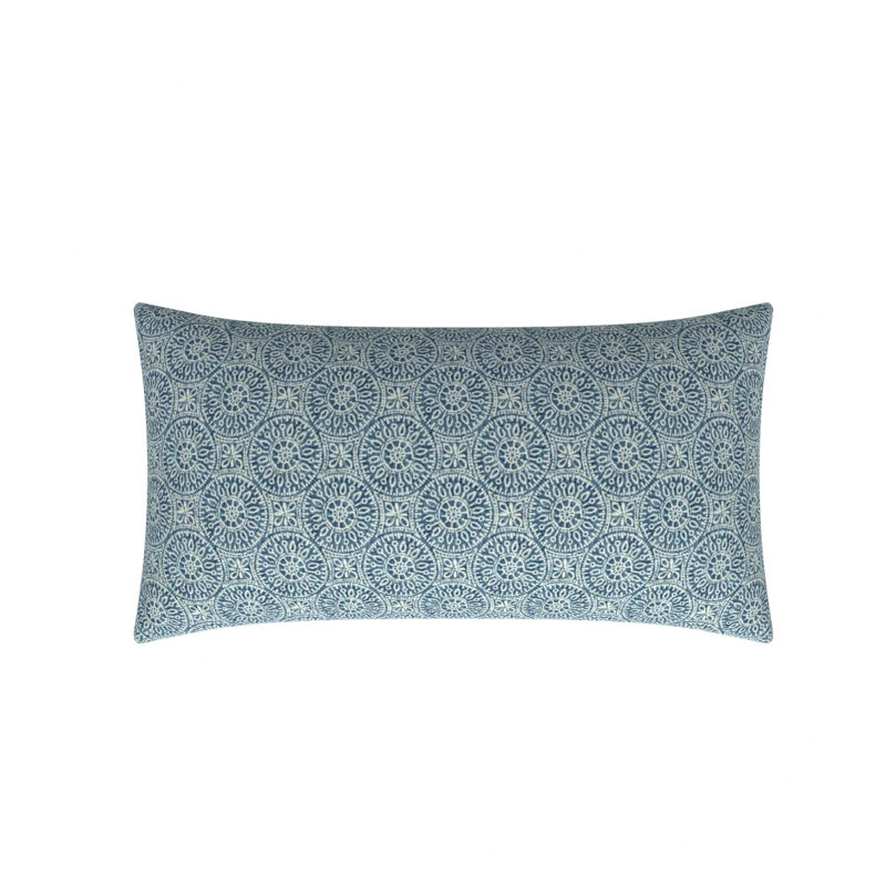 Housse et insert de coussin rectangulaire 100% coton Studio Line, 16 po x 30 po, Marine