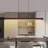Modern LED Chandelier with Adjustable Height and Remote Control Dimming-210652516
