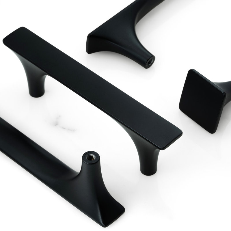 New Collection  Length Square Knob Multipack, Matte Black