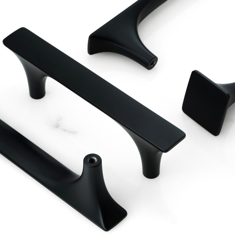 Poignée barre New Collection, 3", Noir satiné