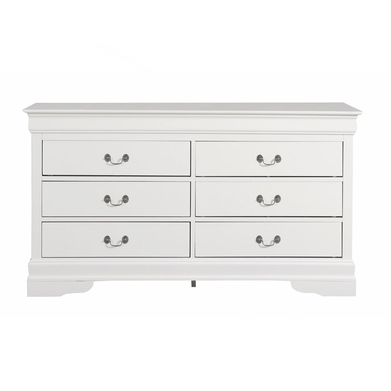 Commode Louis Philippe G3190-D, blanc, White