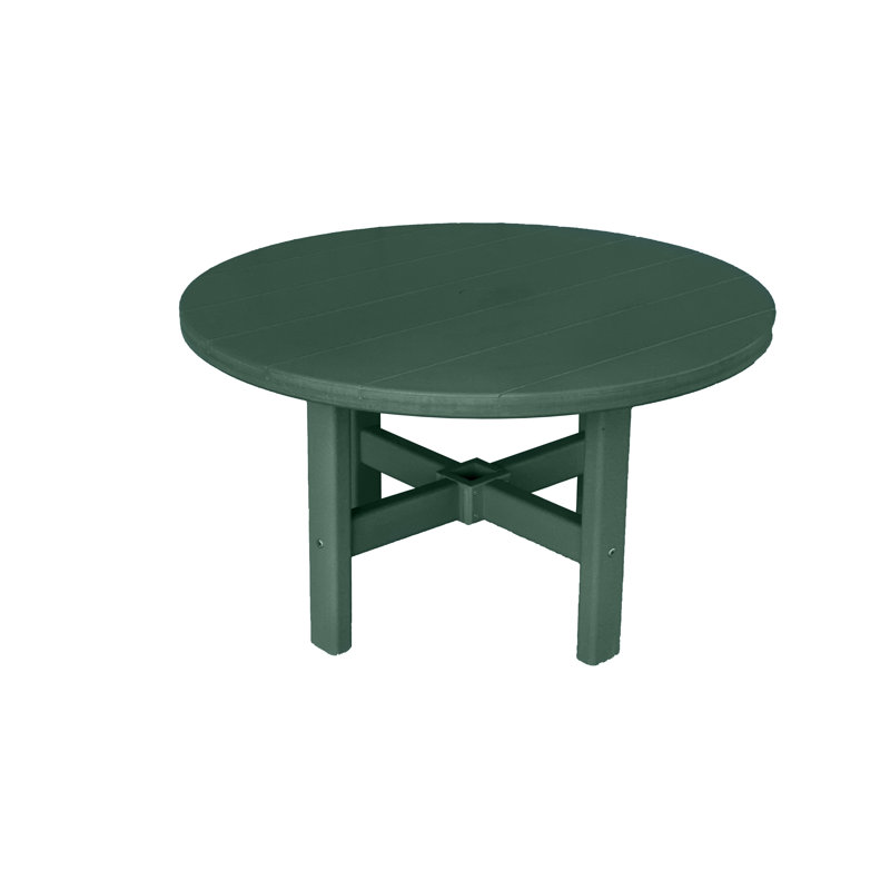 Table basse ronde d'extérieur 35,5 po Glodine, Vert
