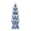 Imperial Ceramic Chinoiserie Tulip Vase, Blue And White