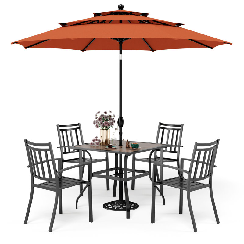 Ensemble repas 4 personnes Alyah, Rouge