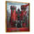 Toile avec cadre flottant or