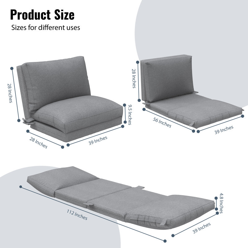 Linen Bean Bag Chair Compression