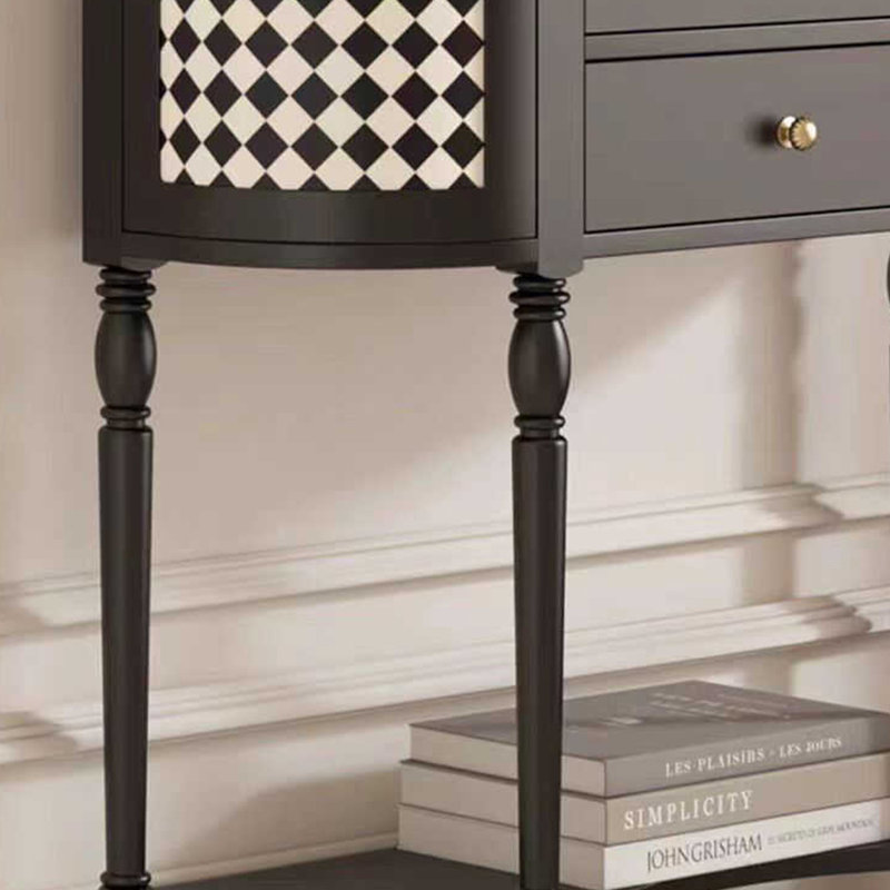 Console moderne semi-circulaire, H 35,83 po x l 47,24 po x P 11,81 po