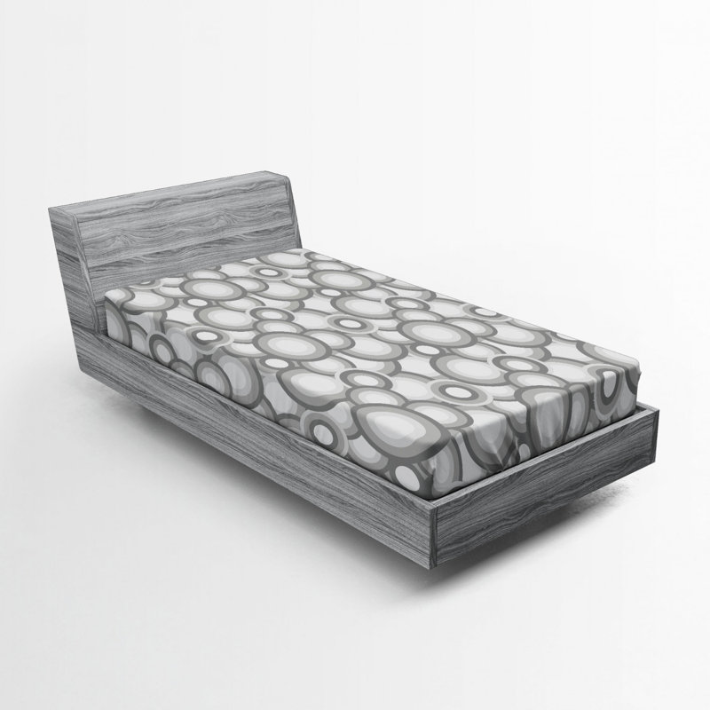 Microfiber Polka Dots Fitted Sheet, Twin XL Fitted Sheet