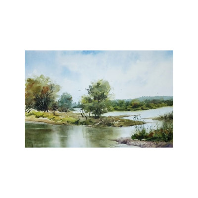A Joyful Morning | Watercolor On Fabriano Paper | By Ramesh Sharma