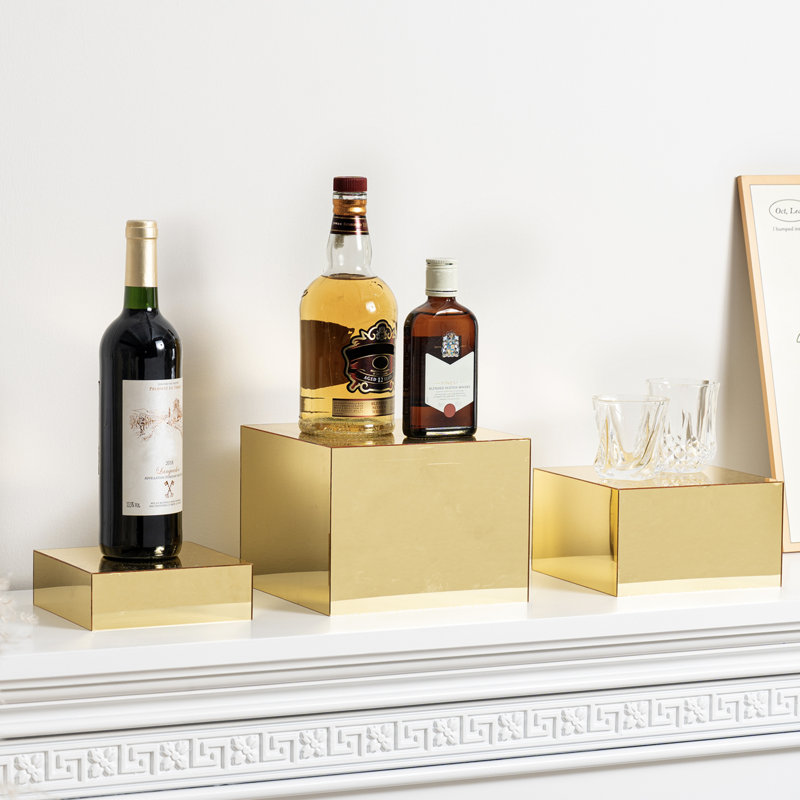 3-Piece Acrylic Dessert Display Stand Risers