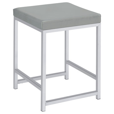 Upholstered Square Vanity Stool