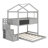 House Bunk Bed With Storage Staircase And Blackboard-847492932