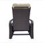 Fauteuil inclinable d'extérieur, fauteuil inclinable réglable automatique en osier avec coussin confortable Thick, structure en aluminium toutes saisons