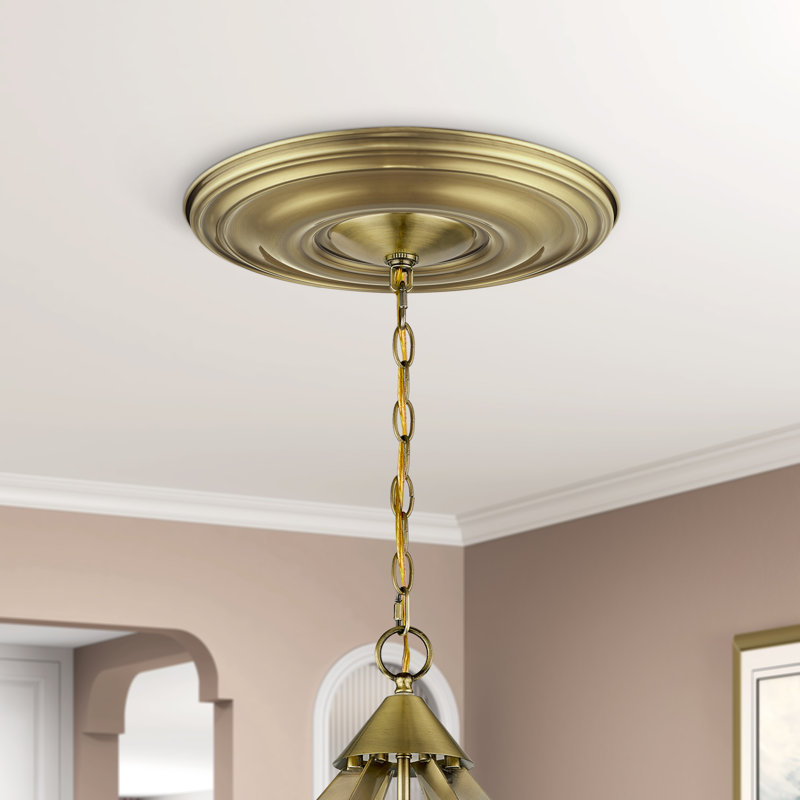 Ceiling Medallion, Antique Brass