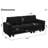 Shavera 83.4'' Velvet Modular Sofa 3-Seat Small Couch Apartment Sofa-1717974673