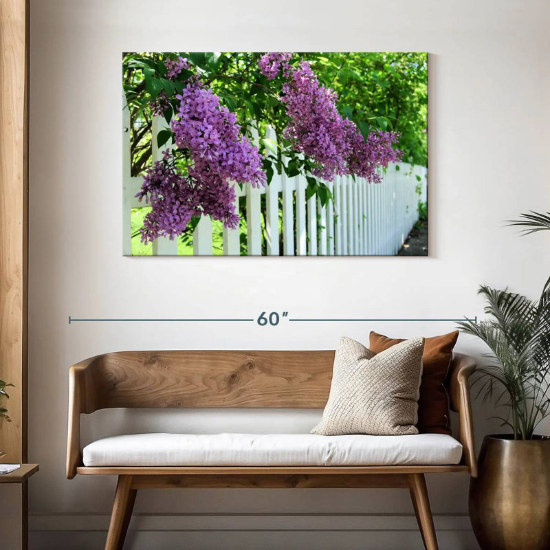 Harnek Fence Lilacs, 30" H x 45" W
